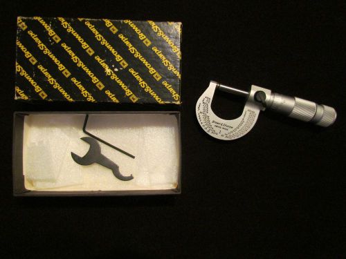 Brown &amp; sharpe 599-1-32 convertible thimble micrometers swiss for sale