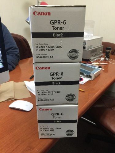 Canon Gpr 6 Lot Of 3