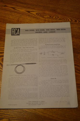 Rare Vtg. RCA Model WG 299 D 300 B 301 A 302 A  Radio  Manual Ham Radio Amp