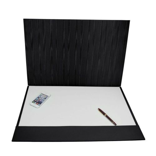 LUCRIN - 2-part writing pad 18.5 x 13.8 inches - Smooth Cow Leather - Black