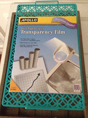 Apollo Transparency Film Paper Brand New 100 Sheets Sealed