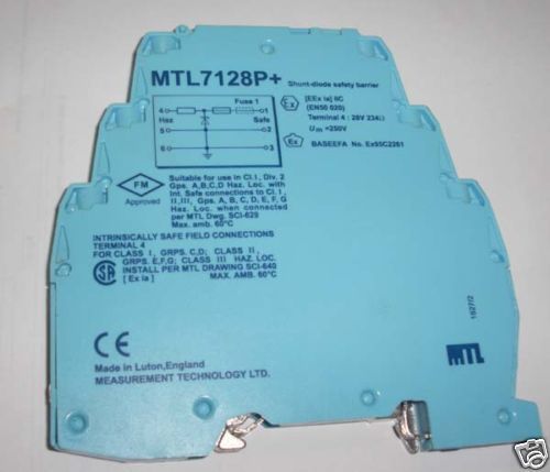 Mtl7128p+ shunt-diode safety barrier for sale