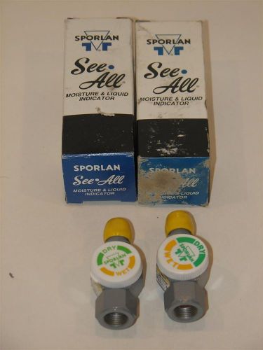 Lot of 2 new -- sa-13fm sporlan moisture and liquid indicator for sale