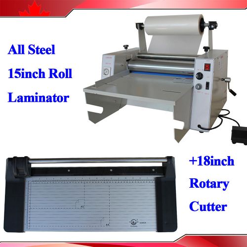 15&#034; all steel roller thermal laminator 110v heavy duty table hot film for sale