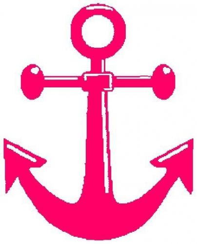 30 Custom Pink Anchor Personalized Address Labels