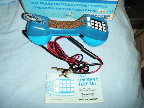 NEW In Box Harris Dracon Test Set buttset TS21 Telephone Phone Repair Tool NOS