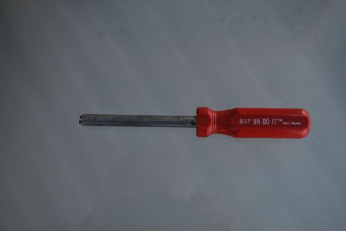 #807 Un-do-it one way screw removal tool tamperproof screw