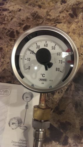 JUMO Dial Contact Dial Thermometer ( B 60.8201 )    0-80 C