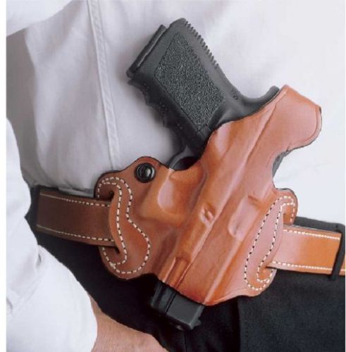Desantis 085TAE1Z0 Right Hand Tan Thumb Break Mini Slide Belt Holster - Glock 17