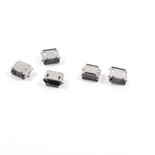 Durable Tough 10 Pcs Micro USB B Female 5 Pin SMT Socket Connector NEW LC2