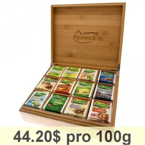 Pickwick Tea Gift Box with 12 Pickwick Tea Varieties, Teabox, 144 Tea Bags