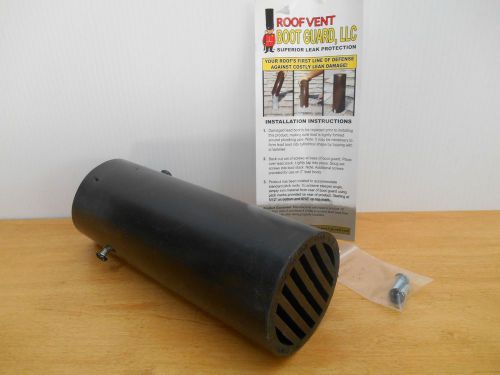BOOT GUARD ROOF VENT 3-1/2&#034; VENT PIPE COVER BLACK - NEW