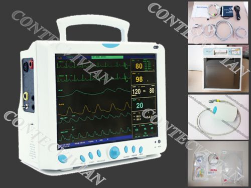 Portable Vital Signs 8-Parameter Patient Monitor ( ETCO2 2-IBP PRINTER in ICU )