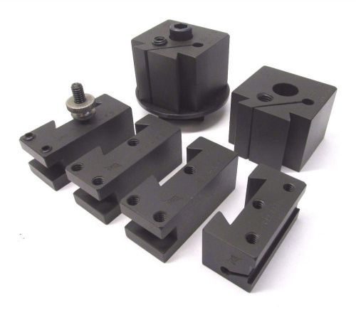Usa! aw tool #ba-b aluminum quick change lathe tool post + 4 holders for sale