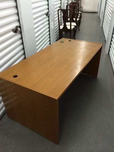 Computer Desk - Solid Oak