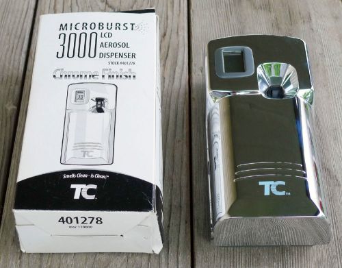 Microburst 3000 LCD Aerosol Dispenser #401278, Chrome Finish, NIB