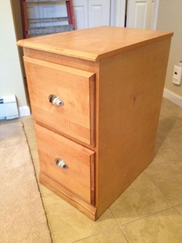 File cabinet - 2 Drawer, solid wood / expresso brown  paint included with sale
