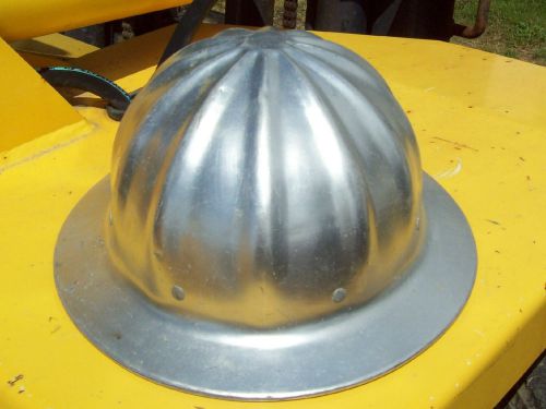 Vintage SUPERLITE Super Lite FULL BRIM Aluminum Hard Hat Safety Helmet Hardhat