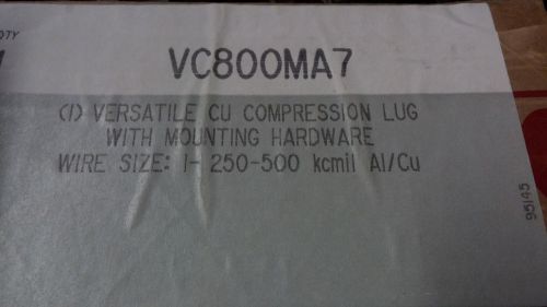 SQUARE D VC800MA7 NEW IN BOX VERSATILE COMP LUG W/ HARDWARE SEE PICS #B3
