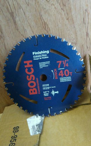 Lot of 6 Bosch 7-1/4in 40-T Finishing Circular Saw Blades CB740 - 5/8in Arbor