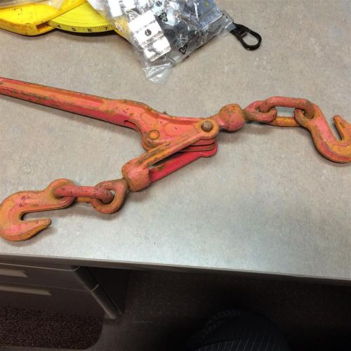 Load binder pull 2 lever type 5/16 - 3/8&#034; chain hook tie down rigging for sale