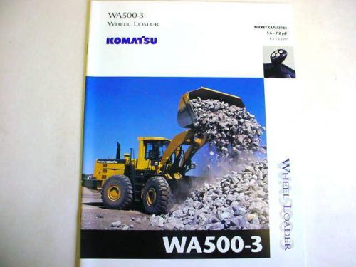 Komatsu WA500-3 Wheel Loader Brochure