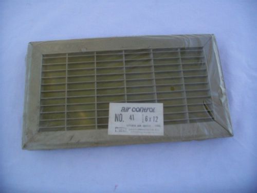 Steel - return air grille 6&#034; by 12&#034;  air control by leigh products for sale