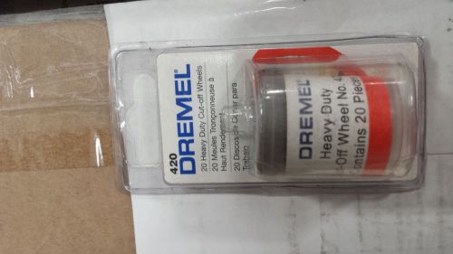 New #420 DREMEL 20pk Heavy Duty Cut Off Wheels 15/16&#034; Rusted Screws bolts Metal