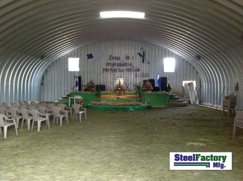 Steel factory s30x30x14 metal storage building horse barn prefab arch panel kit for sale