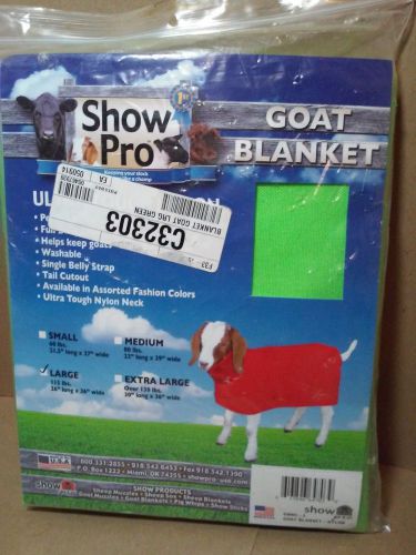 SHOW PRO GOAT BLANKET Lime Green- SIZE  Large