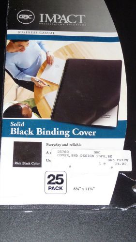 NIP GBC Impact Binding Covers Black Quantity 25
