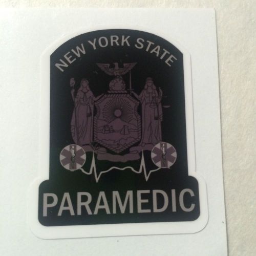 New York State Paramedic (Grey) Exterior applied Decal 2&#034;