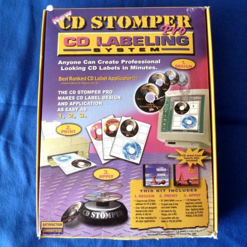 CD STOMPER-CD / DVD LABELING SYSTEM PRO plus 60  Labels GREAT DEAL