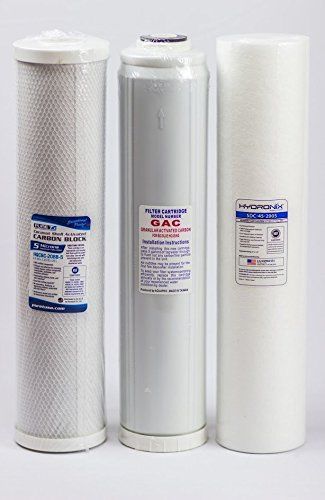 Big Blue Water Filters - Sediment/GAC/Carbon (Pack of 3) | 4.5&#034; x 20&#034;