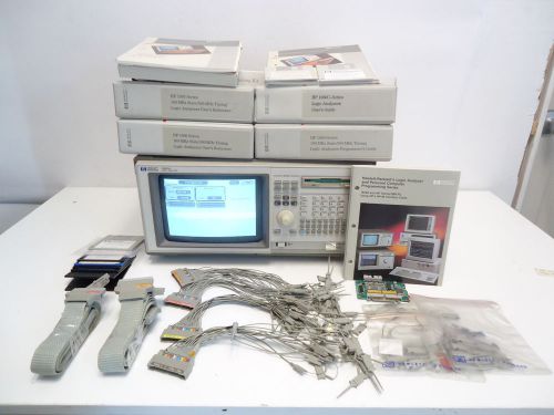HP / Agilent 1662A 68 Channel Logic Analyzer With Cables/Manuals  ACCESORIES!!!