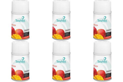 TimeMist Metered Fragrance Dispenser Refill Mango 6.6 Ounce Aerosol Can 6 Packs