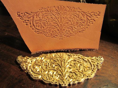 ORNATE FLORAL Leather Bookbinding Finishing tool Stamp EMBOSSING die