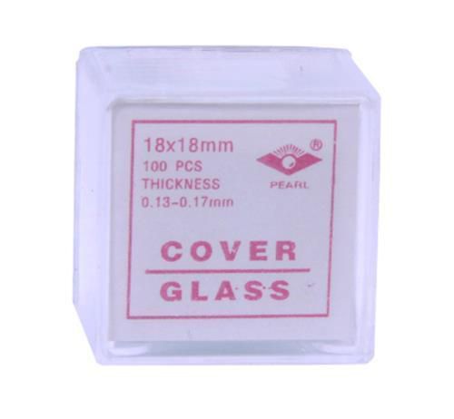 Microscope Cover Slips Glass #1 Thickness 18mmx18mm 100-Box