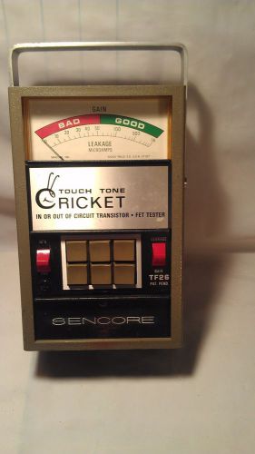 Touch Tone Cricket In or Out Of Circuit Transistor FET Tester TF26