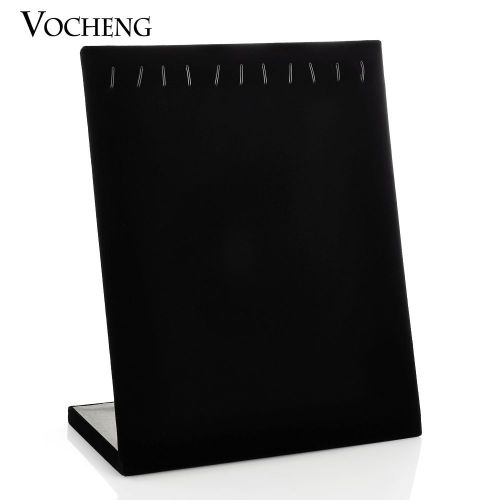 Vocheng Black Velvet Rectangle Jewelry Holder Necklace Display Stand NN-426