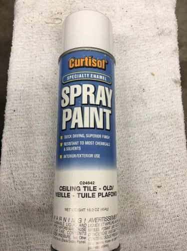 ***(4) Curtisol Ceiling Tile White Spray Paint 16 OZ Can***