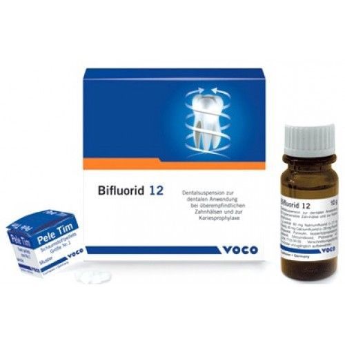 Voco Bifluorid 12,Transparent Fluoride Varnish wid Sodium Floride FREE SHIPPING