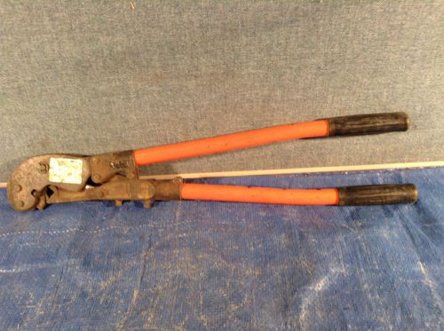 Ratcheting crimper, 8awg - 250mcm, 26in l  thomas &amp; betts tbm5 for sale