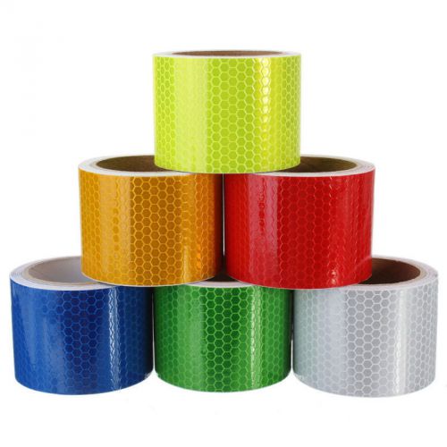 New Reflective Safety Warning Conspicuity Tape Film Sticker 4 Colors 300CM*5CM