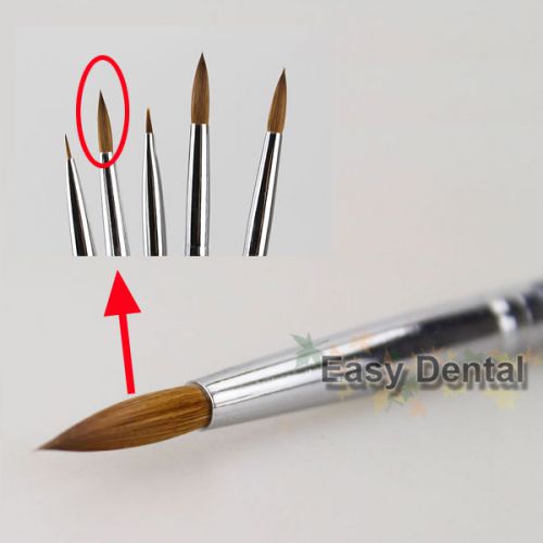 1 Dental Porcelain Ceramic Ermine Kolinsky Collection Brush Pen Tool #6 Ceramics