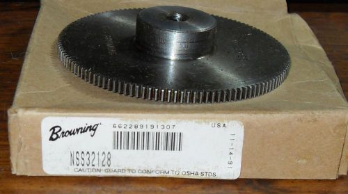 NEW BROWNING NSS32128 3/8&#034; BORE GEAR REPLACEMENT PART