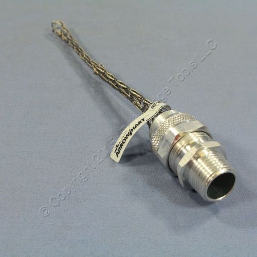 Cooper/arrow hart male strain relief cable cord grip 1/2&#034; npt .375-.50&#034; dc100375 for sale