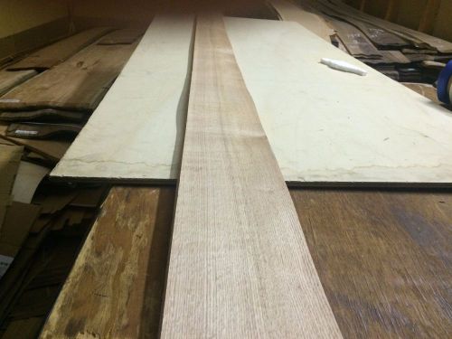 Wood Red Oak Veneer  120x5  total  24 pcs RAW VENEER   N803.