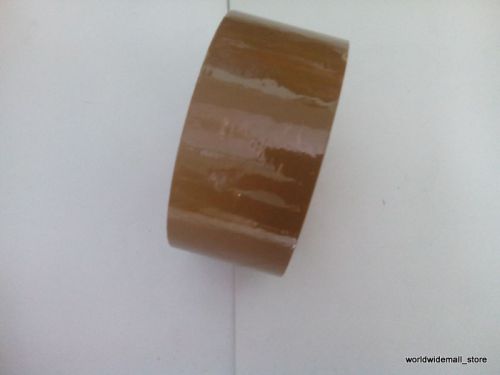 1 Roll Brown Tan Packaging Carton Packing Self AdhesiveTape 3 Inch 100 Mtr A+