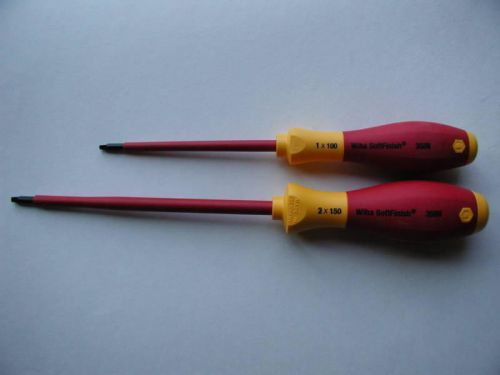 Wiha 2 pc square tip insulated screwdriver/35811/35812 for sale